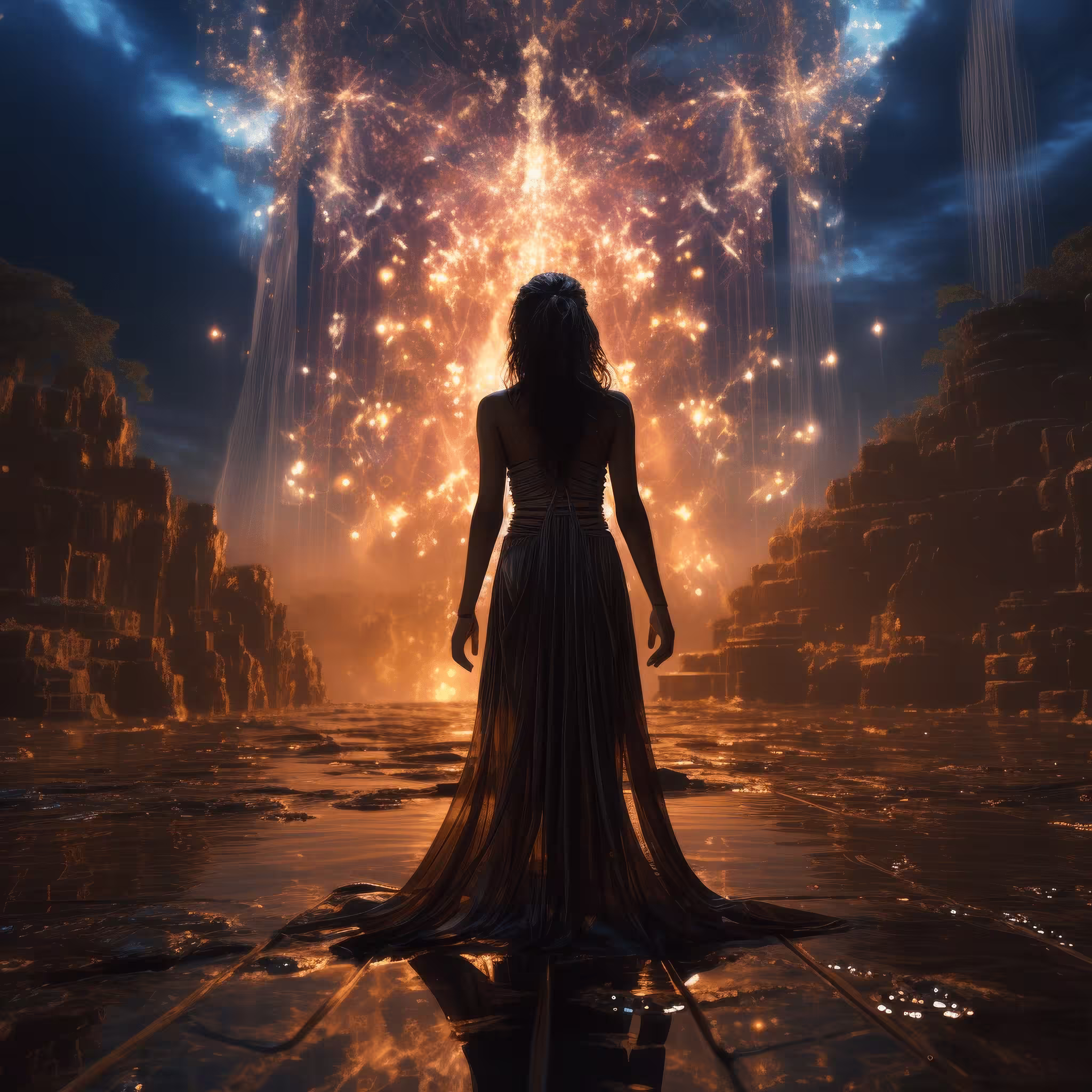 Confident woman standing in light, symbolizing professional identity development and depth-oriented psychotherapy for therapists